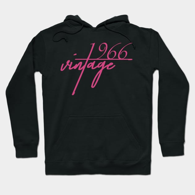 1966 Vintage. 54th Birthday Cool Gift Idea Hoodie by FromHamburg